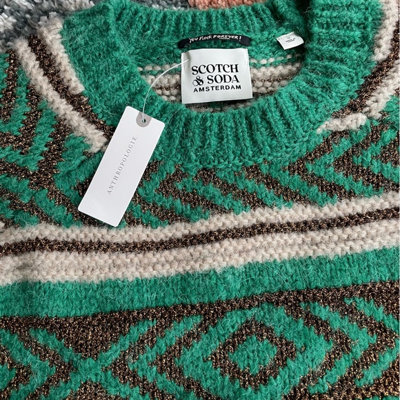 Scotch and Soda Metallic Fair Isle Sweater - Picture 3 of 9
